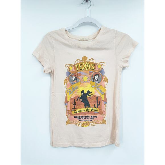 SPELL Texan Blue Moon Girlfriend Tee XS - Picture 2 of 5